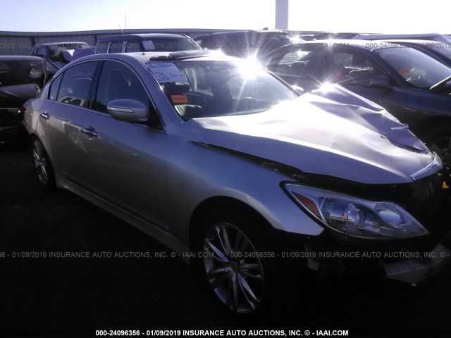 KMHGC4DD0CU165369 - 2012 HYUNDAI GENESIS 3.8L SILVER photo 1