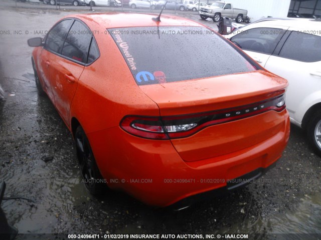 1C3CDFBB6FD238069 - 2015 DODGE DART SXT ORANGE photo 3