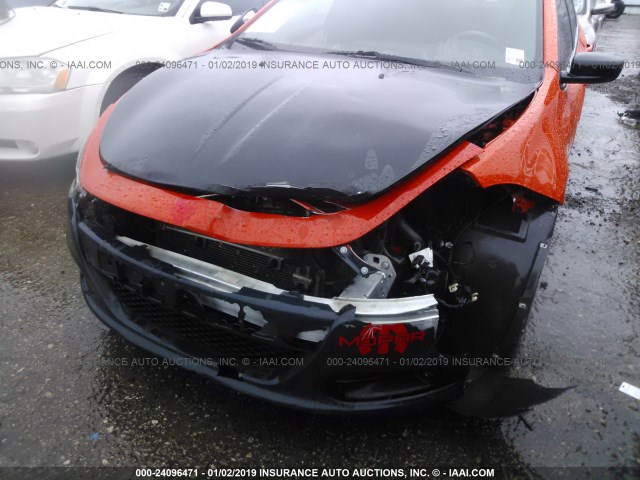 1C3CDFBB6FD238069 - 2015 DODGE DART SXT ORANGE photo 6