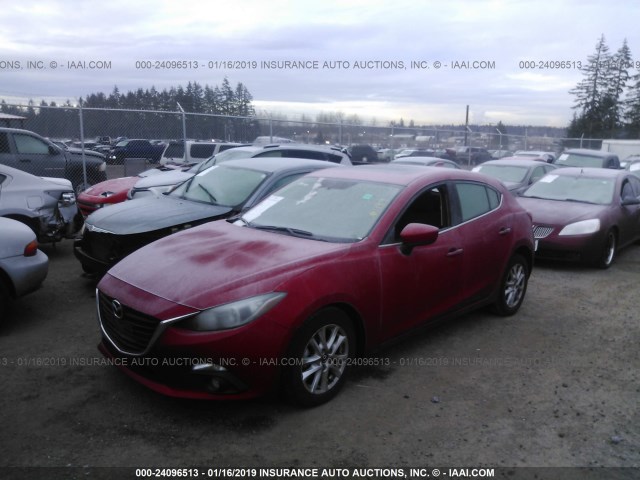 3MZBM1L79FM218257 - 2015 MAZDA 3 TOURING RED photo 2