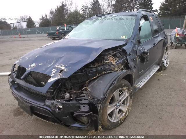 5UXZW0C53BL662328 - 2011 BMW X5 XDRIVE35D Azul foto 6