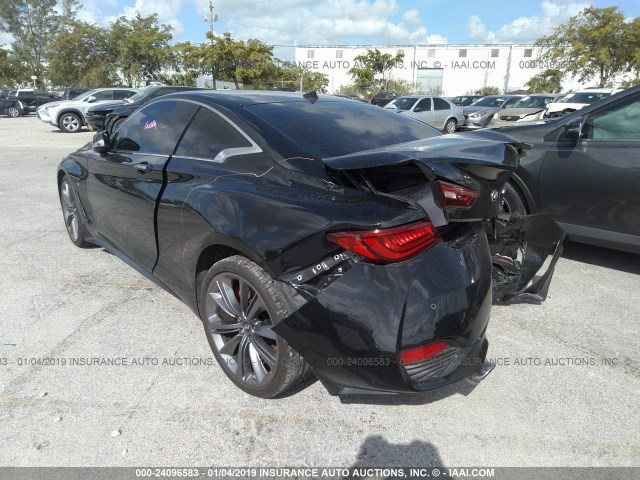 JN1FV7EKXJM530228 - 2018 INFINITI Q60 RED SPORT 400 BLACK photo 3