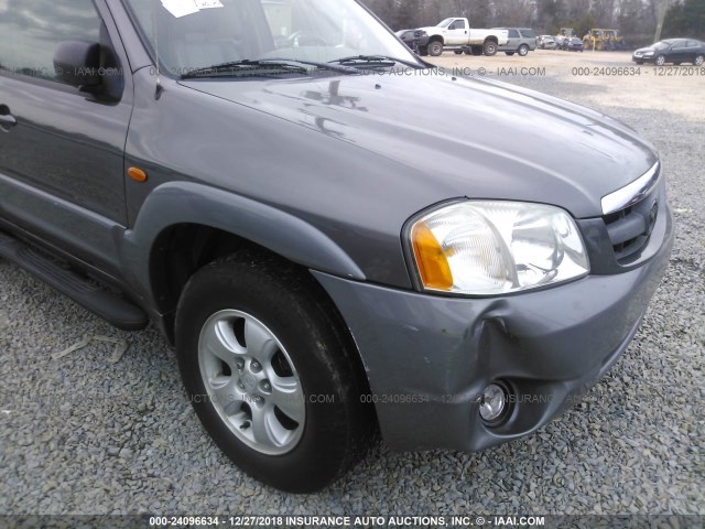 4F2CU08112KM48205 - 2002 MAZDA TRIBUTE LX/ES GRAY photo 6