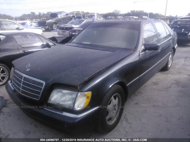 WDBGA43G8XA414612 - 1999 MERCEDES-BENZ S 420 BLACK photo 2