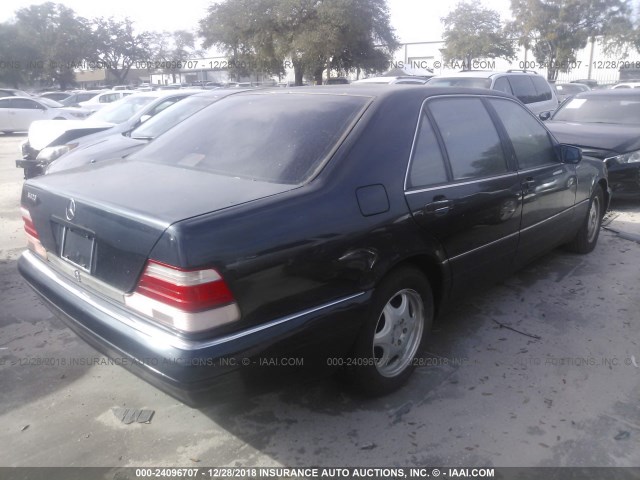 WDBGA43G8XA414612 - 1999 MERCEDES-BENZ S 420 BLACK photo 4