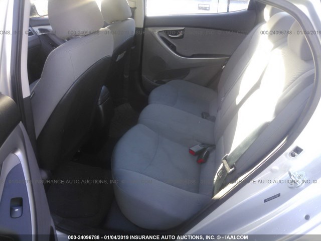 5NPDH4AE8FH647916 - 2015 HYUNDAI ELANTRA SE/SPORT/LIMITED ვერცხლისფერი ფოტო 8