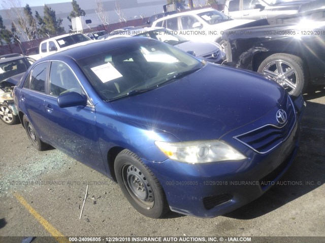 4T4BF3EK9AR011822 - 2010 TOYOTA CAMRY SE/LE/XLE BLUE photo 1