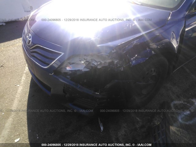 4T4BF3EK9AR011822 - 2010 TOYOTA CAMRY SE/LE/XLE BLUE photo 6