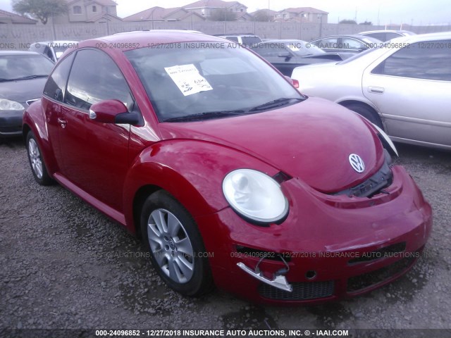 3VWPW31CX9M517045 - 2009 VOLKSWAGEN NEW BEETLE S RED photo 1