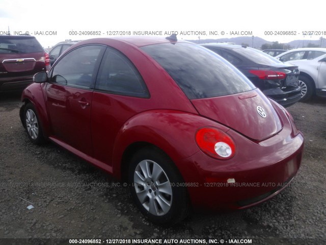 3VWPW31CX9M517045 - 2009 VOLKSWAGEN NEW BEETLE S RED photo 3