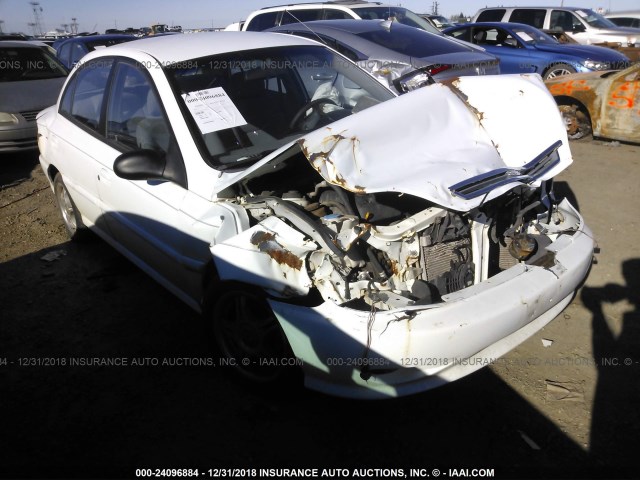 KNADC123726165403 - 2002 KIA RIO WHITE photo 1