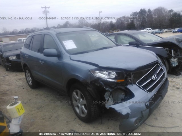 5NMSH13E39H329769 - 2009 HYUNDAI SANTA FE SE/LIMITED BLUE photo 1