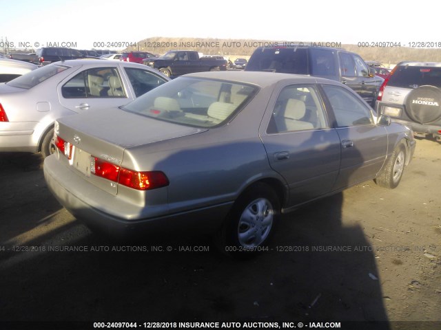 JT2BF22K310295087 - 2001 TOYOTA CAMRY CE/LE/XLE GOLD photo 4