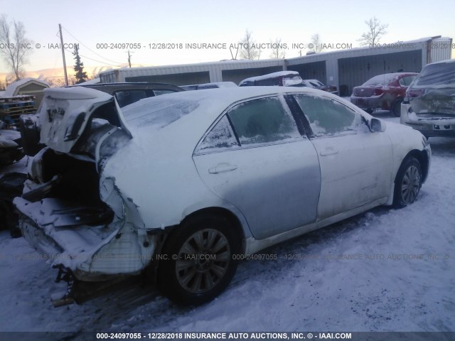 4T1BE46K27U729965 - 2007 TOYOTA CAMRY NEW GENERAT CE/LE/XLE/SE WHITE photo 4