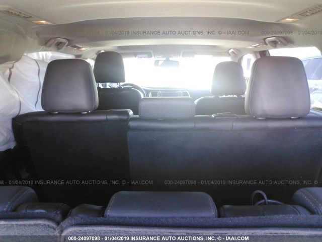 5TDKKRFH1GS151814 - 2016 TOYOTA HIGHLANDER XLE ვერცხლისფერი ფოტო 8