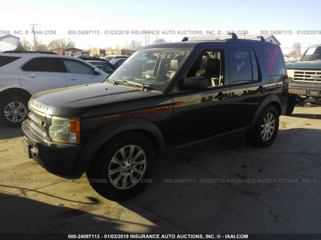 SALAE254X8A447446 - 2008 LAND ROVER LR3 SE BLACK photo 2