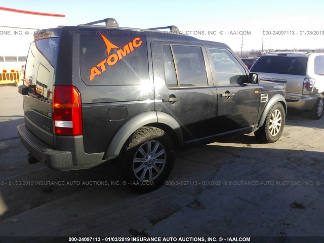 SALAE254X8A447446 - 2008 LAND ROVER LR3 SE BLACK photo 4