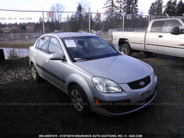 KNADE123176185891 - 2007 KIA RIO LX/SX SILVER photo 1