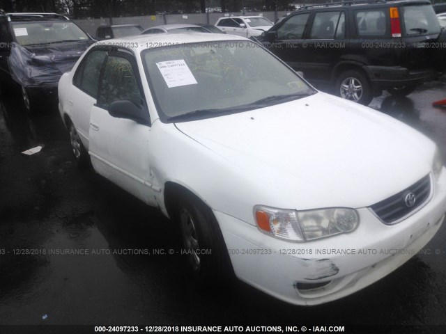 2T1BR12E31C449483 - 2001 TOYOTA COROLLA CE/LE/S WHITE photo 1