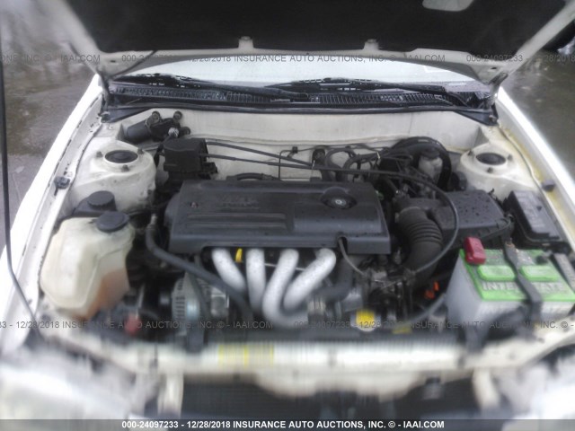 2T1BR12E31C449483 - 2001 TOYOTA COROLLA CE/LE/S WHITE photo 10