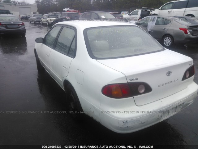 2T1BR12E31C449483 - 2001 TOYOTA COROLLA CE/LE/S WHITE photo 3