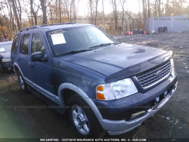 1FMZU73E72ZA60282 - 2002 FORD EXPLORER XLT BLUE photo 1