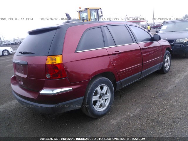2A4GM68486R735153 - 2006 CHRYSLER PACIFICA TOURING RED photo 4