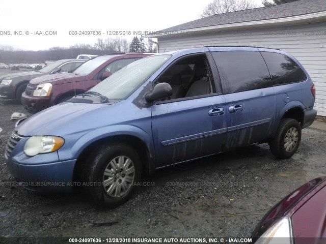 2A4GP44RX7R353687 - 2007 CHRYSLER TOWN & COUNTRY LX BLUE photo 2