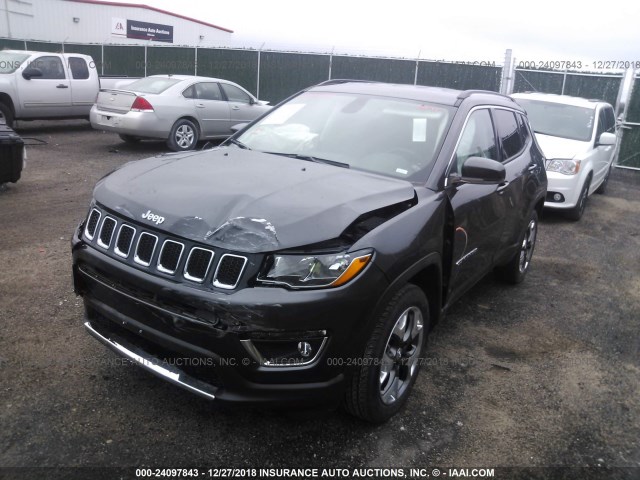 3C4NJDCB4KT624073 - 2019 JEEP COMPASS LIMITED GRAY photo 2