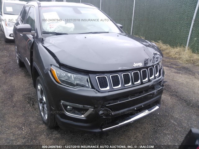 3C4NJDCB4KT624073 - 2019 JEEP COMPASS LIMITED GRAY photo 6