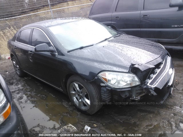 1G1ZH57B094163055 - 2009 CHEVROLET MALIBU 1LT BLACK photo 1