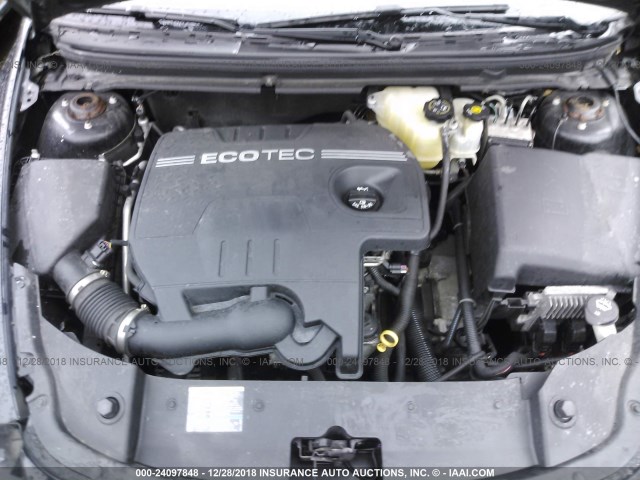 1G1ZH57B094163055 - 2009 CHEVROLET MALIBU 1LT BLACK photo 10