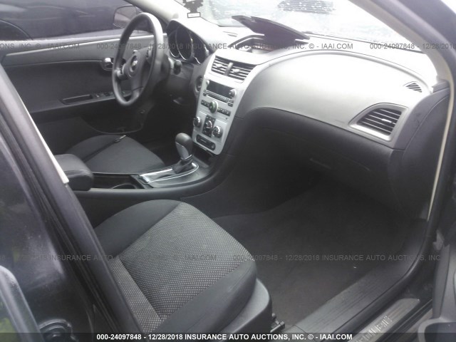 1G1ZH57B094163055 - 2009 CHEVROLET MALIBU 1LT BLACK photo 5