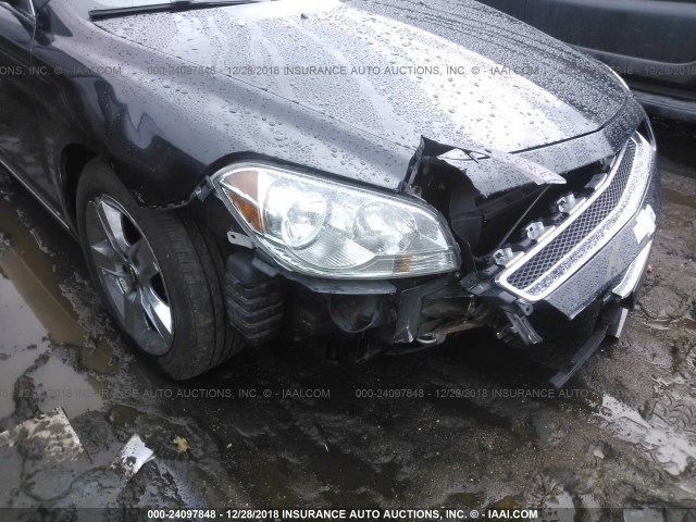 1G1ZH57B094163055 - 2009 CHEVROLET MALIBU 1LT BLACK photo 6
