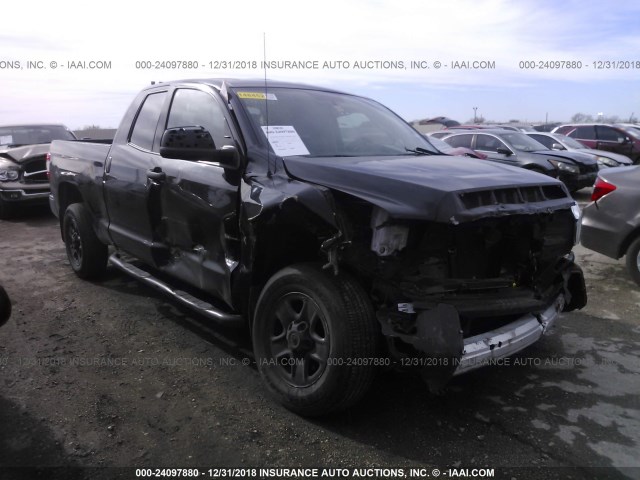 5TFRM5F17GX095621 - 2016 TOYOTA TUNDRA DOUBLE CAB SR/SR5 BLACK photo 1