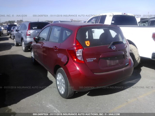 3N1CE2CP6GL360831 - 2016 NISSAN VERSA NOTE S/S PLUS/SV/SL/SR RED photo 3