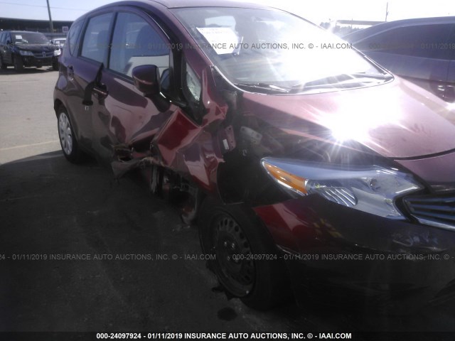 3N1CE2CP6GL360831 - 2016 NISSAN VERSA NOTE S/S PLUS/SV/SL/SR RED photo 6