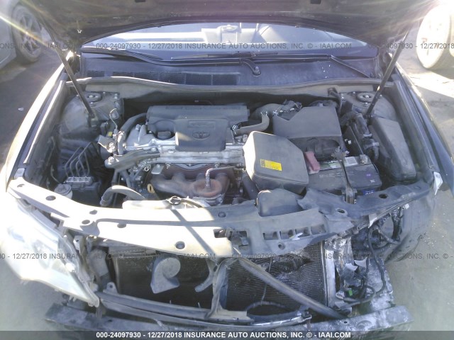 4T4BF1FK7CR256804 - 2012 TOYOTA CAMRY SE/LE/XLE 黑色 照片 10