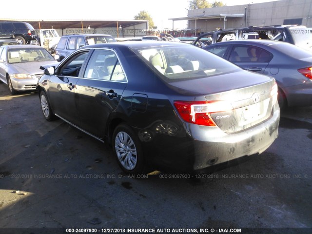 4T4BF1FK7CR256804 - 2012 TOYOTA CAMRY SE/LE/XLE 黑色 照片 3