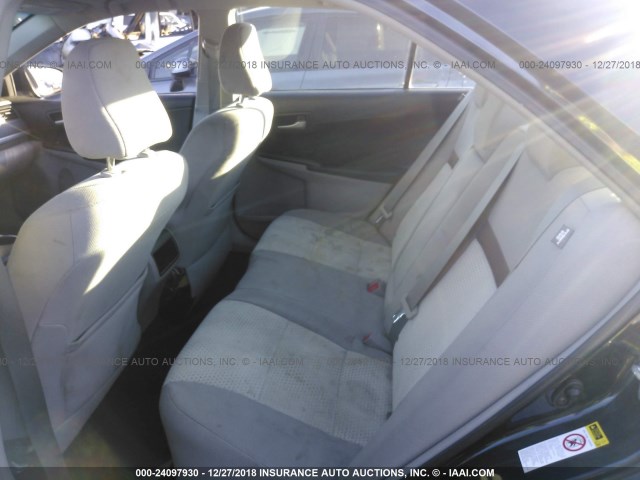 4T4BF1FK7CR256804 - 2012 TOYOTA CAMRY SE/LE/XLE 黑色 照片 8