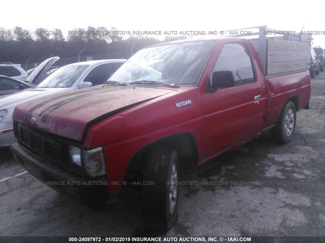 1N6SD11S6SC465660 - 1995 NISSAN TRUCK E/XE RED photo 2
