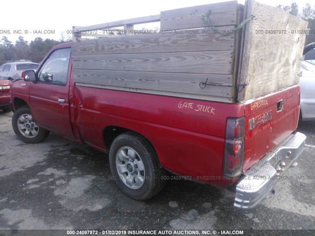 1N6SD11S6SC465660 - 1995 NISSAN TRUCK E/XE RED photo 3