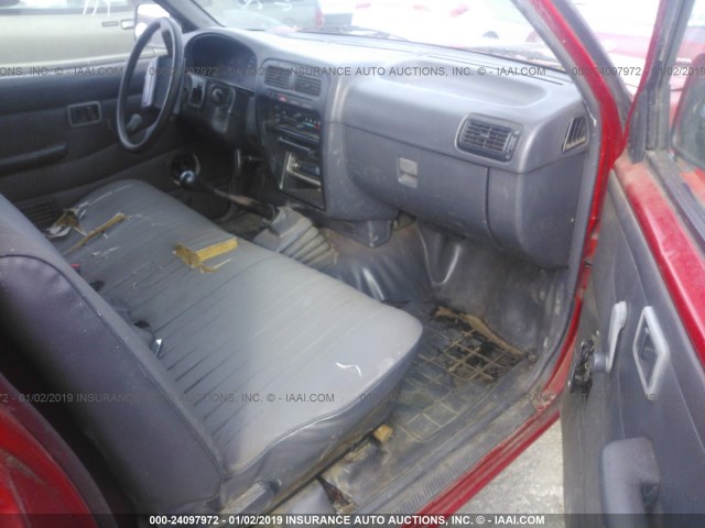 1N6SD11S6SC465660 - 1995 NISSAN TRUCK E/XE RED photo 5