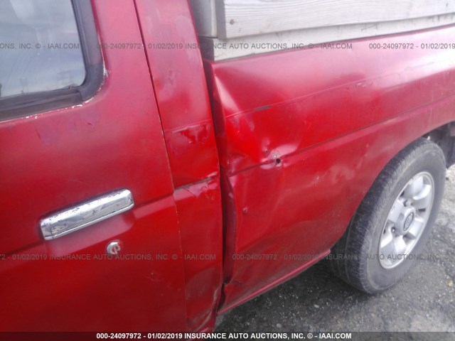 1N6SD11S6SC465660 - 1995 NISSAN TRUCK E/XE RED photo 6
