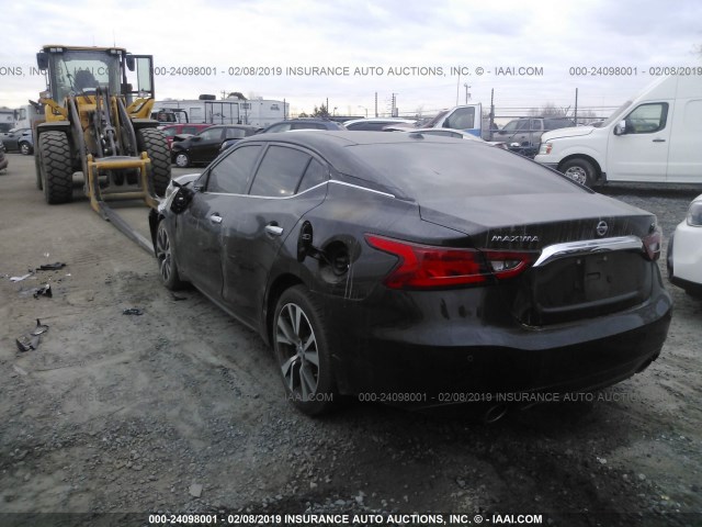 1N4AA6APXHC361459 - 2017 NISSAN MAXIMA 3.5S/SV/SL/SR/PLAT BLACK photo 3