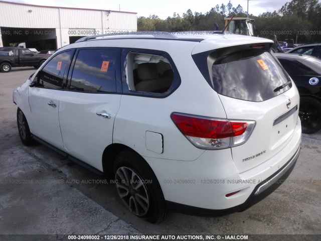 5N1AR2MN3GC629008 - 2016 NISSAN PATHFINDER S/SV/SL/PLATINUM WHITE photo 3