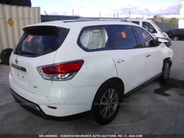 5N1AR2MN3GC629008 - 2016 NISSAN PATHFINDER S/SV/SL/PLATINUM WHITE photo 4