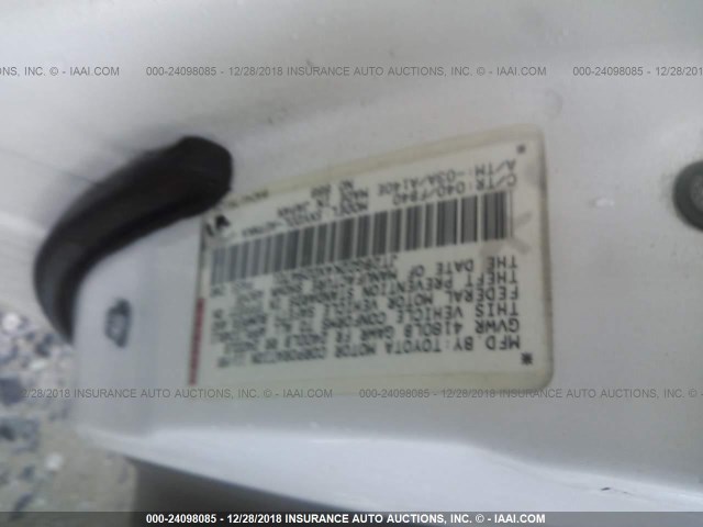 JT2BG22K4X0294701 - 1999 TOYOTA CAMRY LE/XLE 白色 照片 9