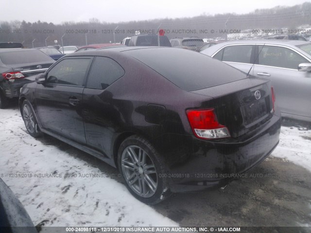 JTKJF5C77D3045944 - 2013 TOYOTA SCION TC 紫色 照片 3