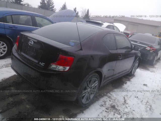 JTKJF5C77D3045944 - 2013 TOYOTA SCION TC 紫色 照片 4